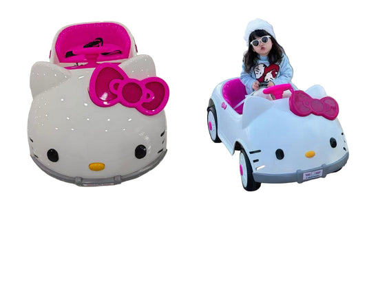 سيارة أطفال كهربائية بشخصية Hello Kitty